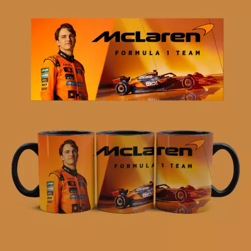 McLaren - Oscar Piastri bögre (Fekete)