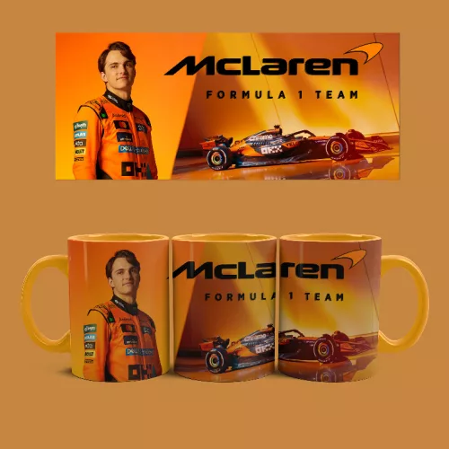 McLaren - Oscar Piastri bögre (Narancssárga)