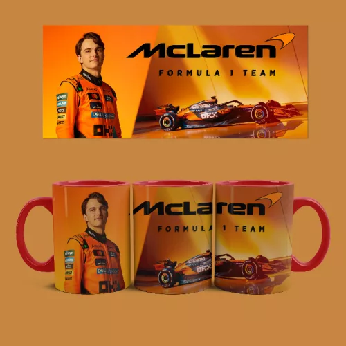 McLaren - Oscar Piastri bögre (Piros)