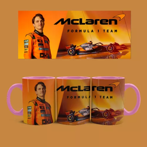 McLaren - Oscar Piastri bögre (Rózsaszín)