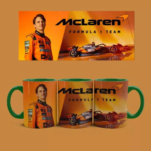 McLaren - Oscar Piastri bögre (Zöld)