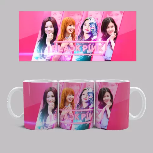 Black Pink girls bögre (Fehér)