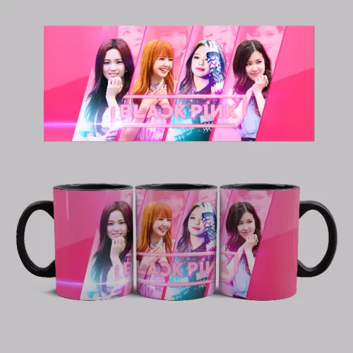 Black Pink girls bögre (Fekete)