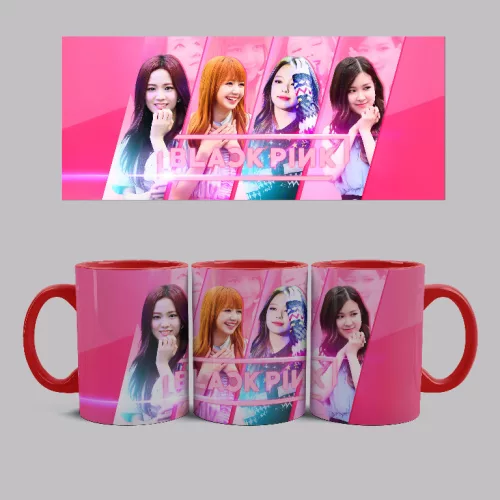 Black Pink girls bögre (Piros)