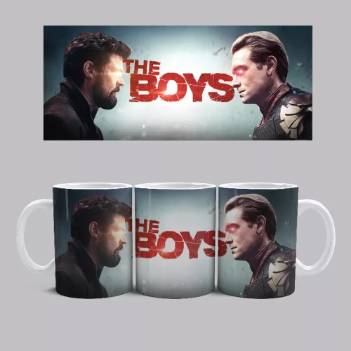 The Boys - Butcher vs.Homelander bögre (Fehér)