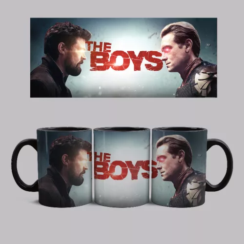 The Boys - Butcher vs.Homelander bögre (Fekete)