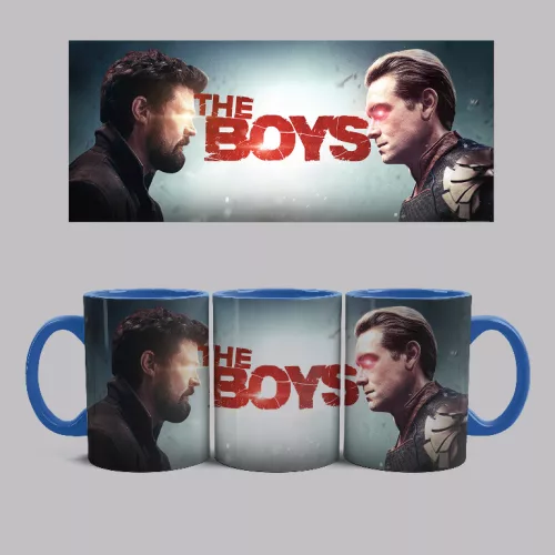 The Boys - Butcher vs.Homelander bögre (Kék)