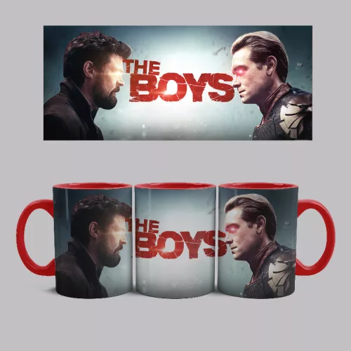 The Boys - Butcher vs.Homelander bögre (Piros)