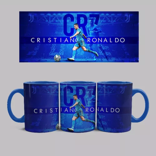 Cristiano Ronaldo CR7 bögre (Kék)