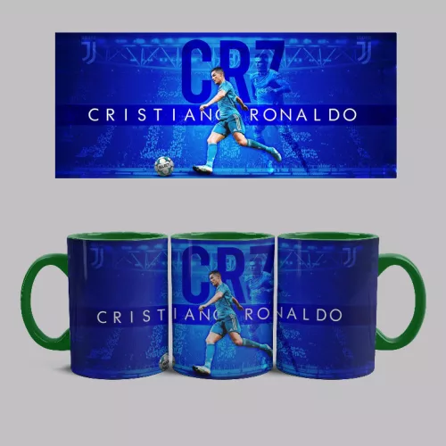 Cristiano Ronaldo CR7 bögre (Zöld)