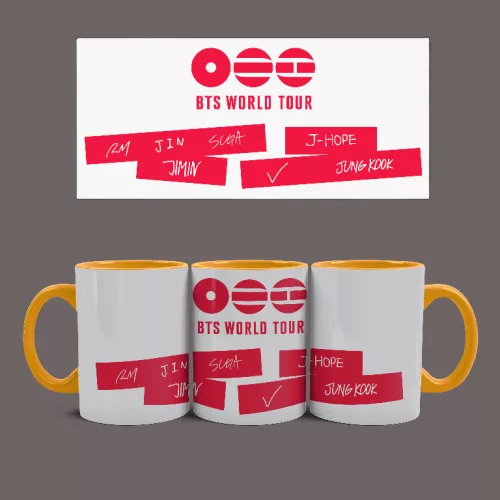 BTS World Tour Arirang bögre (Narancssárga)