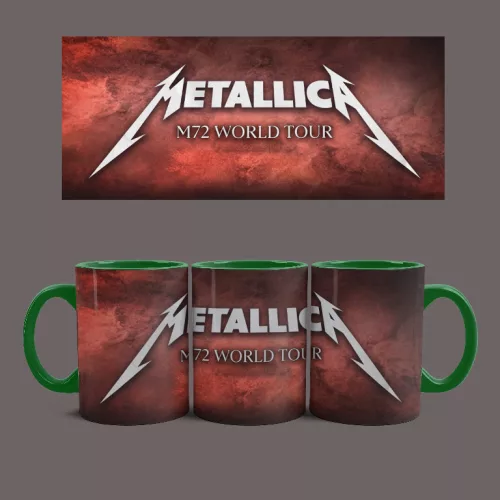Metallica - M72 World Tour bögre (Zöld)
