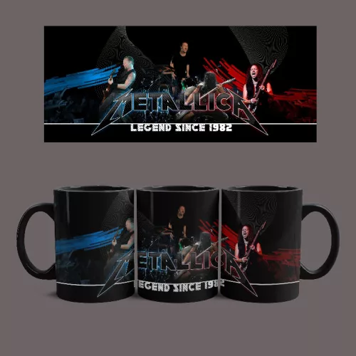 Metallica Legends bögre (Fekete)