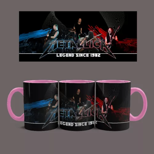 Metallica Legends bögre (Rózsaszín)