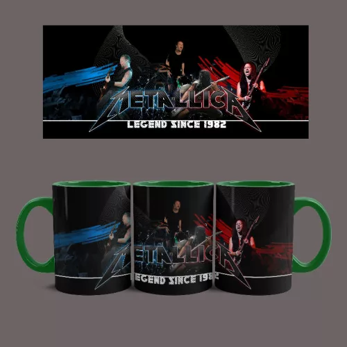Metallica Legends bögre (Zöld)