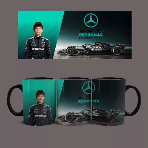 Mercedes Benz - Andrea  Antonelli bögre (Fekete)