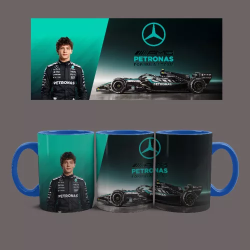 Mercedes Benz - Andrea  Antonelli bögre (Kék)
