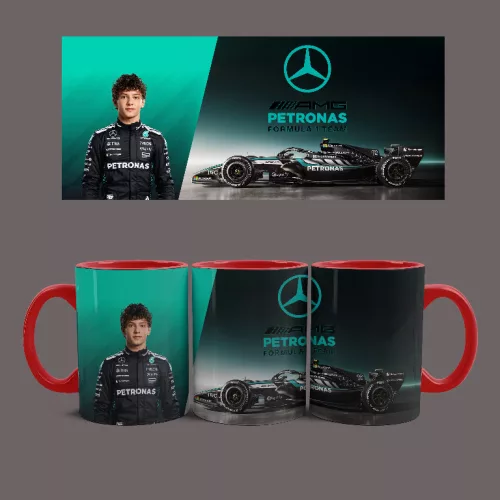 Mercedes Benz - Andrea  Antonelli bögre (Piros)