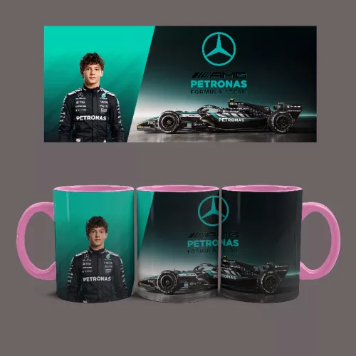 Mercedes Benz - Andrea  Antonelli bögre (Rózsaszín)