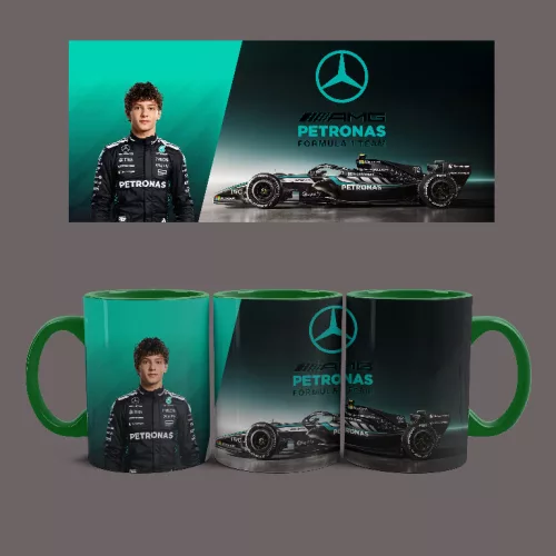 Mercedes Benz - Andrea  Antonelli bögre (Zöld)