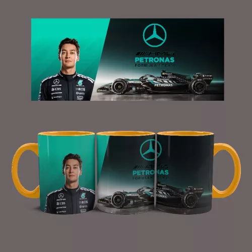 Mercedes Benz - George Russel bögre (Narancssárga)