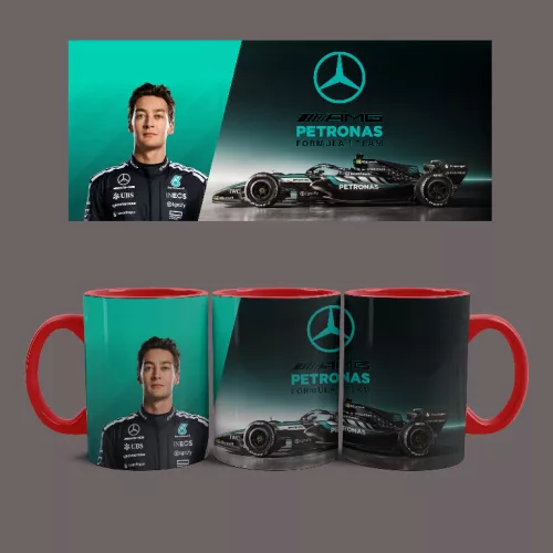 Mercedes Benz - George Russel bögre (Piros)