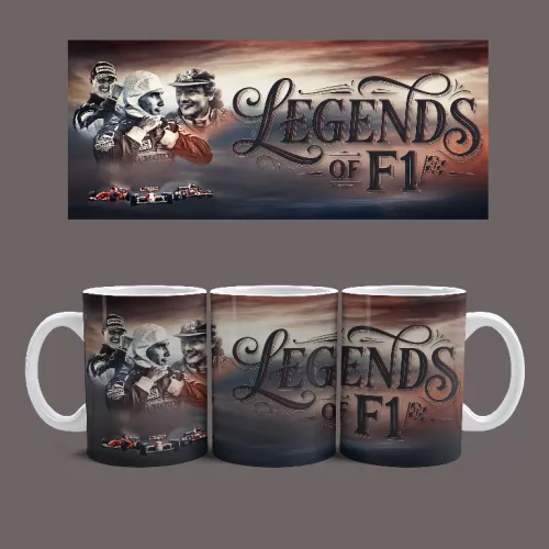 Legends of F1 bögre (Fehér)