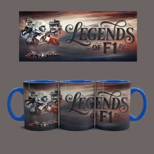 Legends of F1 bögre (Kék)