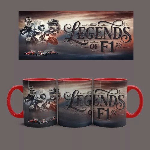 Legends of F1 bögre (Piros)
