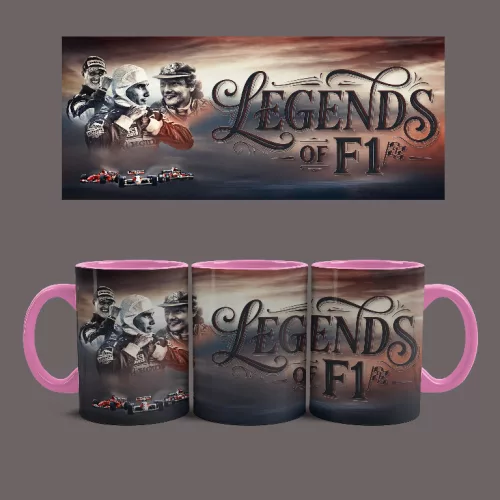Legends of F1 bögre (Rózsaszín)