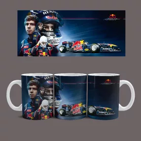 Sebastian Vettel bögre (Fehér)