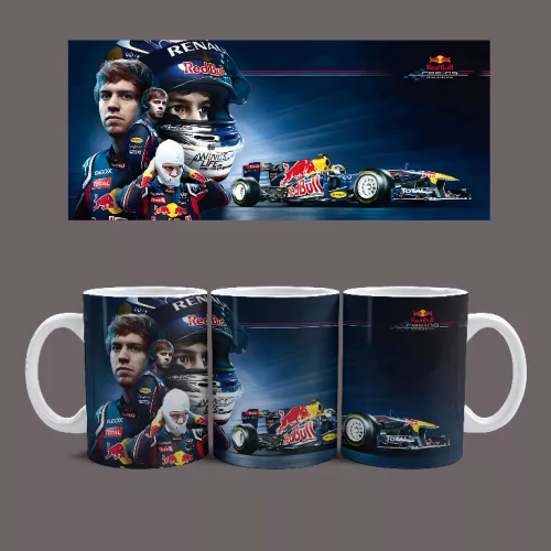 Sebastian Vettel bögre (Fehér)