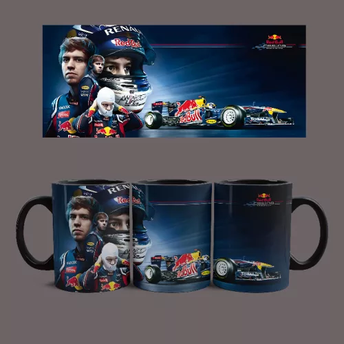 Sebastian Vettel bögre (Fekete)