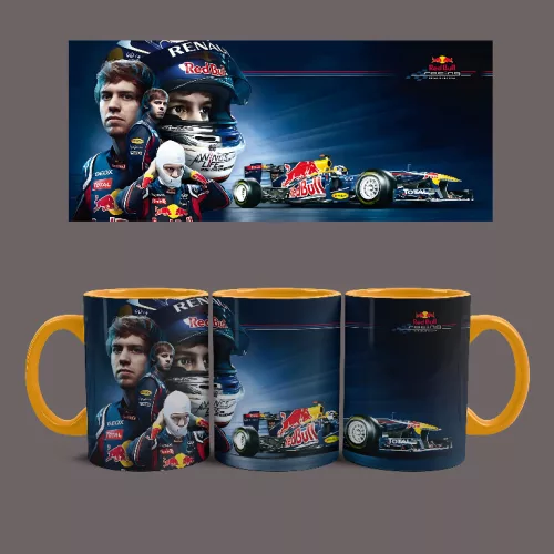 Sebastian Vettel bögre (Narancssárga)