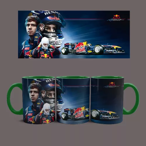 Sebastian Vettel bögre (Zöld)