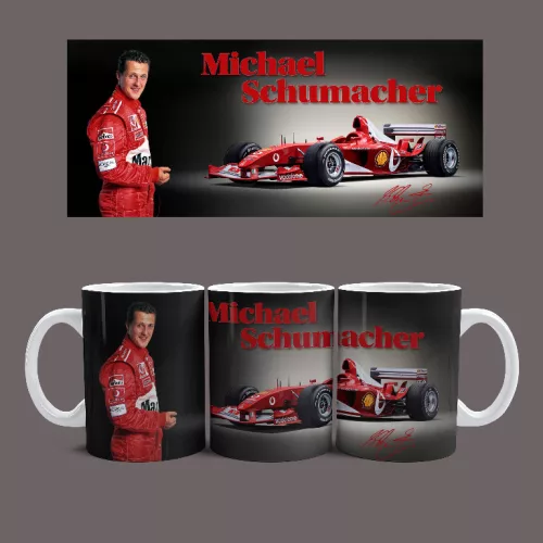 Michael Schumacher bögre (Fehér)