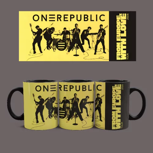 OneRepublic Tour bögre (Fekete)