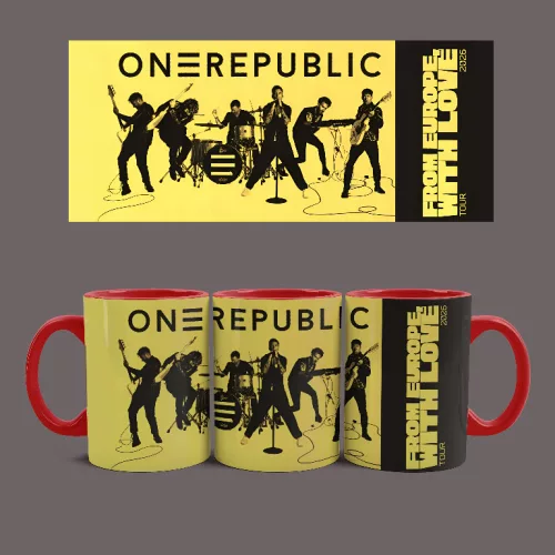 OneRepublic Tour bögre (Piros)
