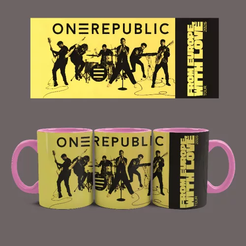 OneRepublic Tour bögre (Rózsaszín)