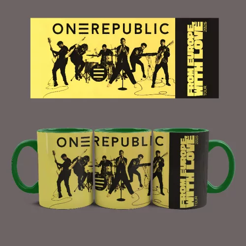 OneRepublic Tour bögre (Zöld)