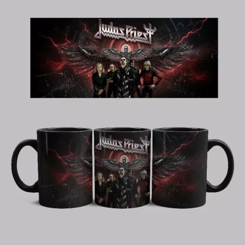 Judas Priest band bögre (Fekete)