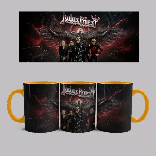 Judas Priest band bögre (Narancssárga)