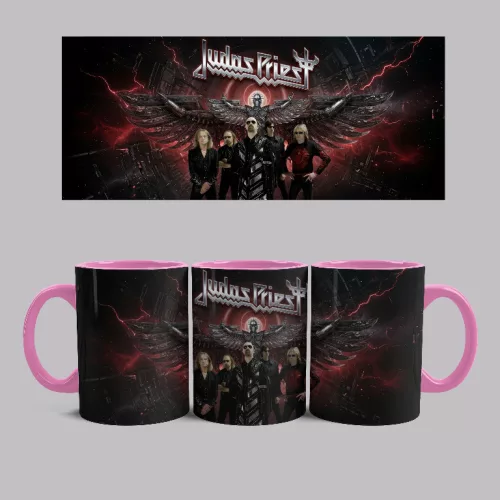 Judas Priest band bögre (Rózsaszín)