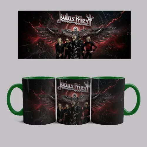 Judas Priest band bögre (Zöld)