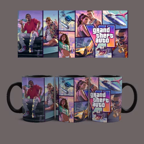 GTA VI bögre (Fekete)