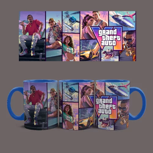GTA VI bögre (Kék)