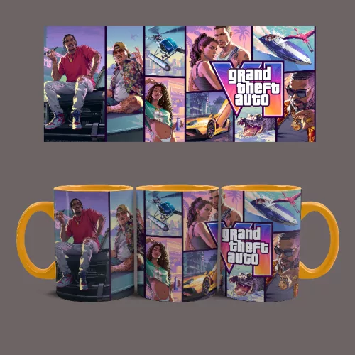 GTA VI bögre (Narancssárga)