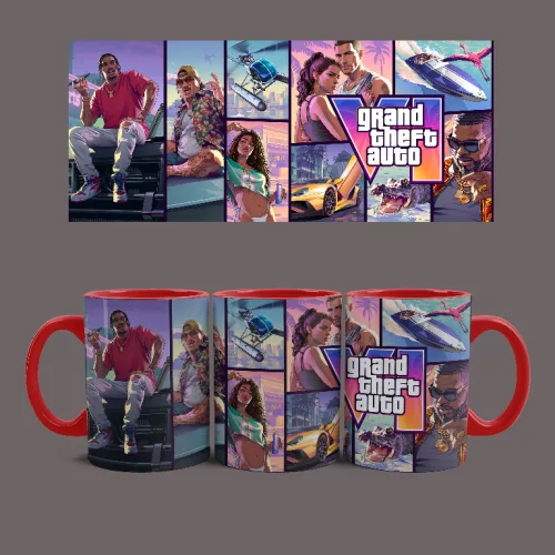 GTA VI bögre (Piros)