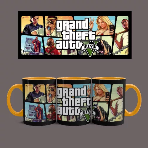 GTA V bögre (Narancssárga)
