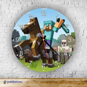 Minecraft - Steve  kör alakú falióra